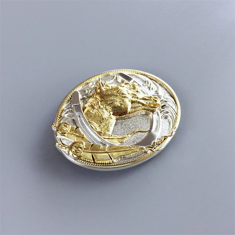 Двухцветная Серебряная позолоченная стандартная пряжка ремня также в наличии