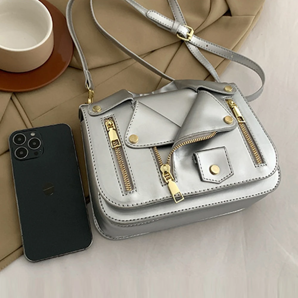 Harajuku Jacket Design Crossbody Bags for Women Cute Coat Shoulder Bag Mini Box Purses and Handbags Rivet Designer Bag Girls New