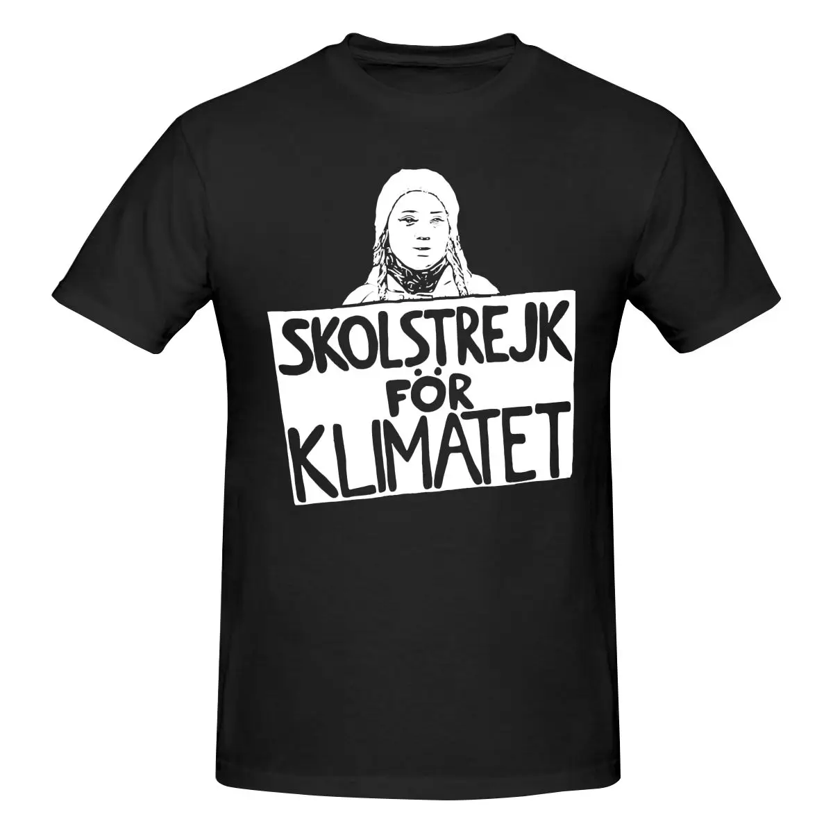 

Greta Thunberg Climate Strike T Shirt Cotton Custom Short Sleeve T-shirt