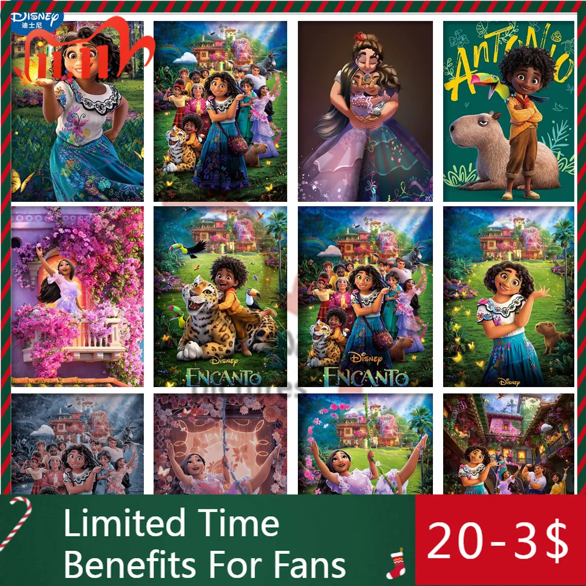 

Алмазная живопись, диснеевские фильмы, мультяшный Волшебный дом, 5d «сделай сам», Алмазная мозаика, вышивка крестиком, Наборы для творчества,...