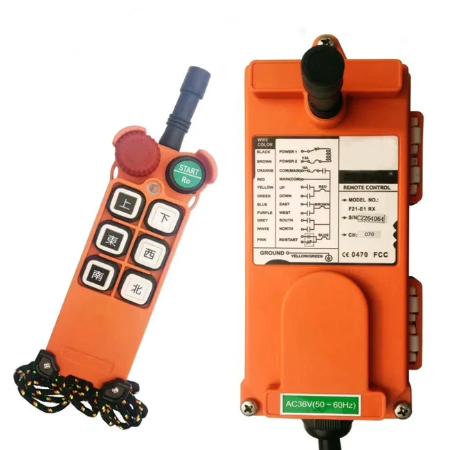 

Multi-Function Long Distance Industrial Crane Wireless Remote Controllers F21-4S For Crane Controller