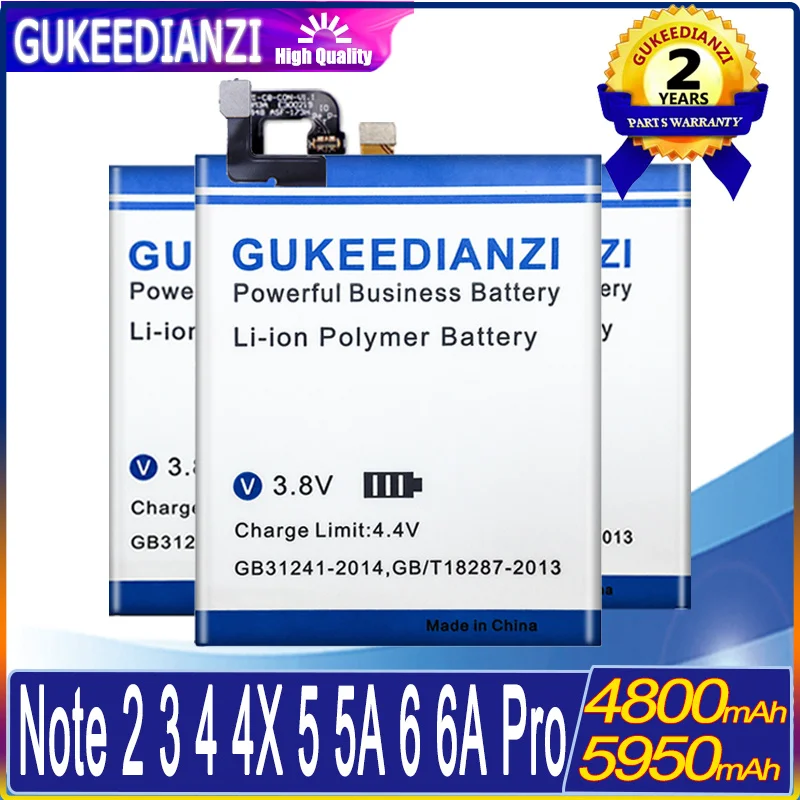 

Battery For Xiaomi Redmi 5A 6 6A/Note 2 3 5 6pro/Note4/4X(MTK Helio X20)(Snapdragon 625) BN37 BN34 BN41 BN43 BN48 New Bateria