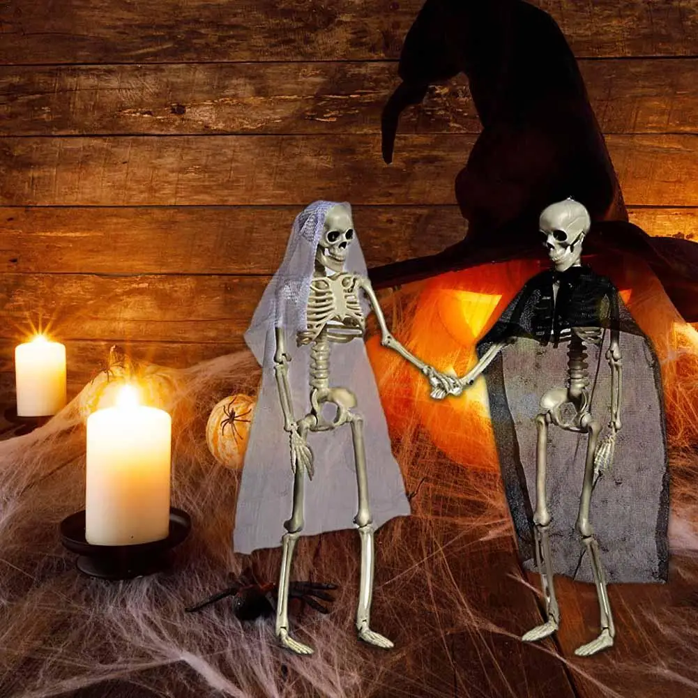 

Halloween Decoration Horror Skeleton Fake Human Bats Rat Spider Animal Skeleton Halloween Haunted Home Horror Prop Ornament Toys
