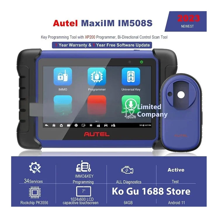 Фото AUTEL MaxiIM IM508S: Устройство для программирования ключей, анализатор двигателя, решения и программное обеспечение IoT №5
