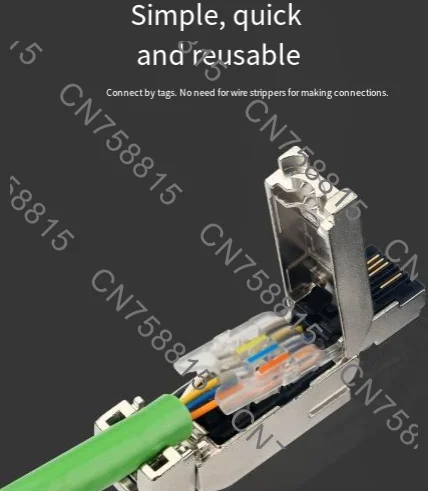 Фото 5 шт., 4/8-контактный разъем 180 градусов, 6gk1901-1bb10-2aa0, промышленный Ethernet-разъем без давления, для промышленного применения. №1