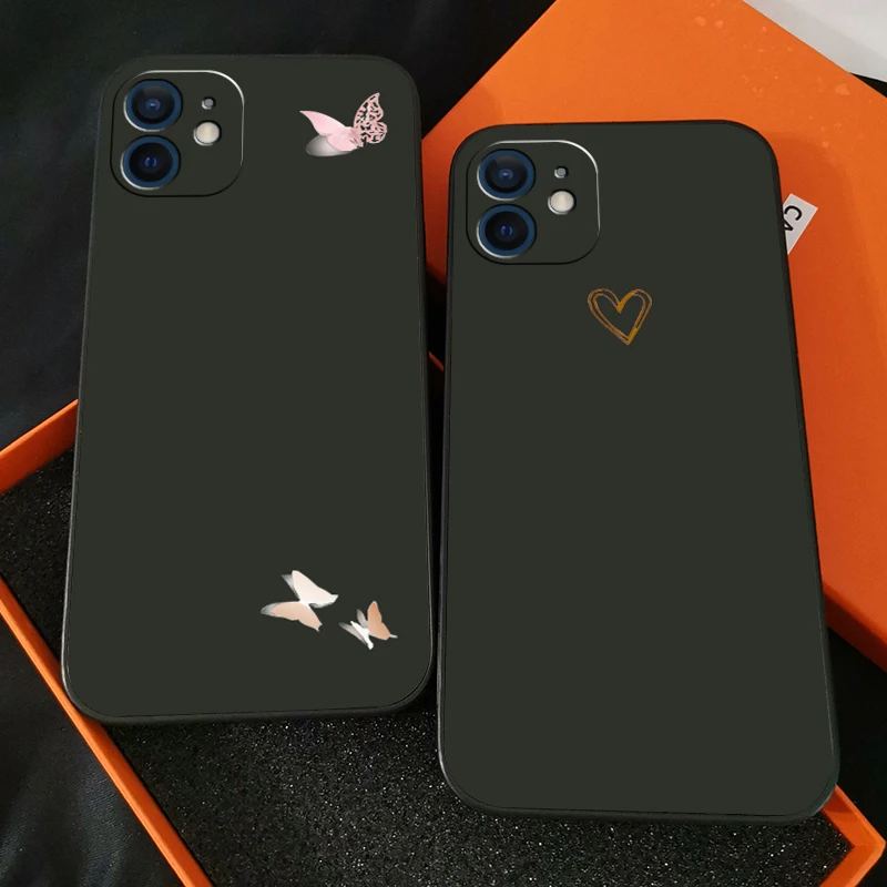 

Phone Case For Funda iPhone 13 12 11 Pro Max 13 12 Mini X XR XS Max 6 6s 7 8 Plus Funda Soft Silicone Cover Back Carcasa