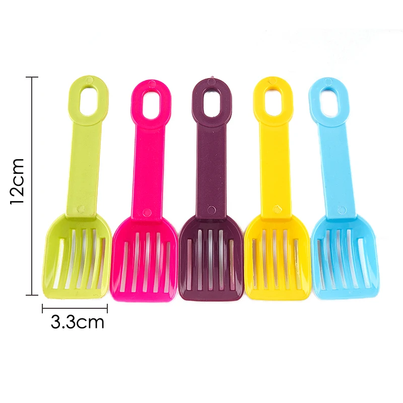 

Hamster Litter Scoop Solid Color Plastic Hamster Scooper Small Pet Litter Scoop Small Pet Cleaning Supplies WIth Multi-color