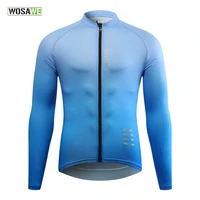 wosawe summer cycling jersey long sleeve breathable mesh fabric mtb maillot bike shirt downhill jersey mountain bicycle clothing