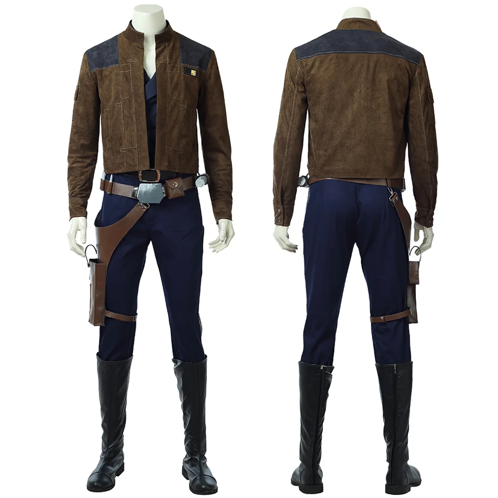 

Wars Story Han Solo Cosplay Outfit Halloween Carnival Superhero Costume With Accessories Adult Men Full Set Clothing