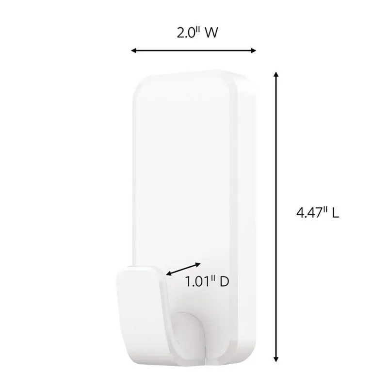 

Fresh White LB XL Heavyweight Damage Free Decorating Wall Hooks, Double Hooks,2 Pack,Convenient & Easy Installation.