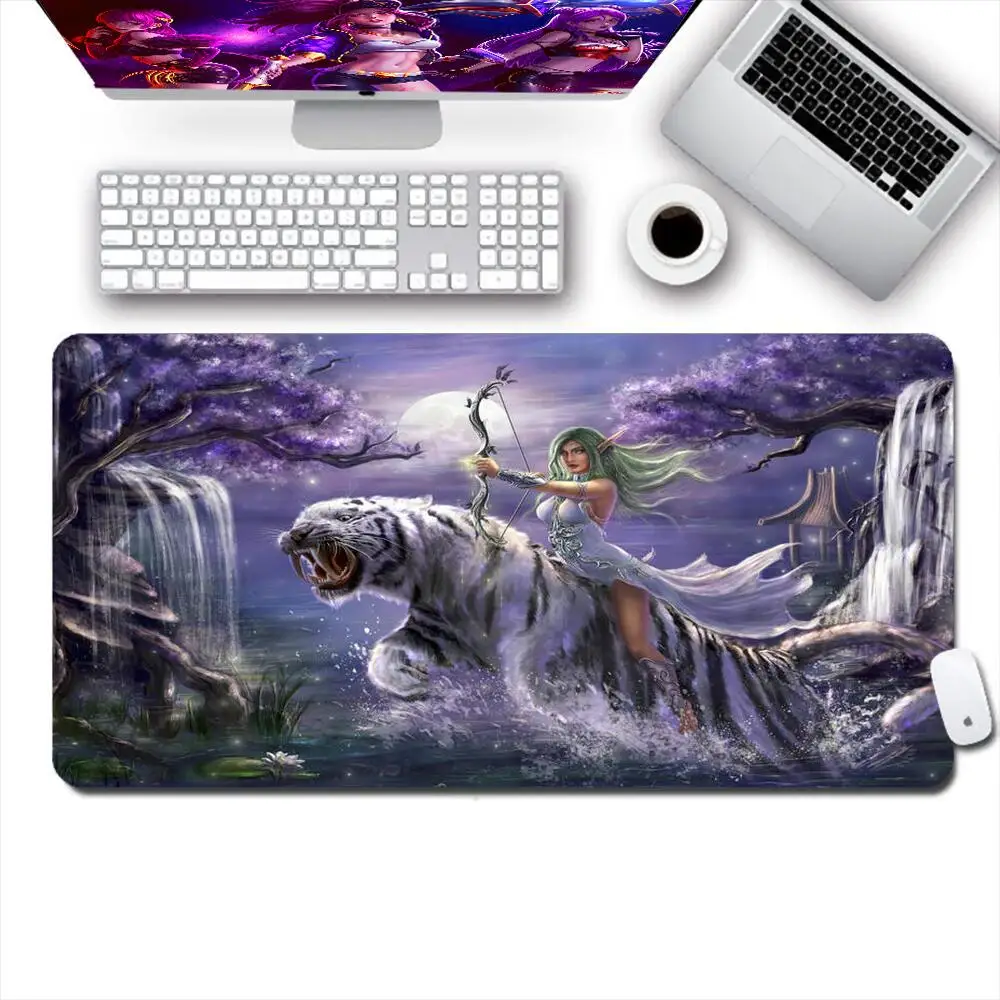 

World of Warcraft Gaming Mouse Pad Computer Speed Type Carpet Mat for E-sports Players Laptop Keyboard Mousepad Office Desk Mat