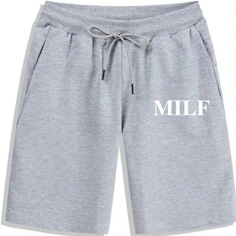 

MILF Design For Mother's Mom's Gift Men Fashion Street Shorts Cotton Popular Christmas Shorts