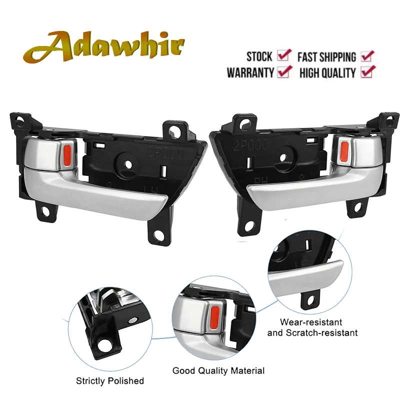 Пара внутренних ручек для межкомнатных дверей, передние или задние 82610-2P500 82620-2P500 для Kia Sportage 2011-2015 Пара внутренних ручек для межкомнатных дверей, передние или задние 82610-2P500 82620-2P500 для Kia Sportage 2011-2015