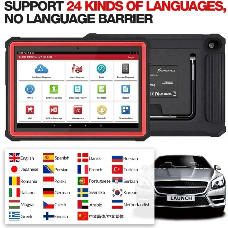 Планшет X431 Pro3S Поддержка планшета для диагностическогоXdiagXpro5 OBD2 сканера 3 ГБ ОЗУ + 32 ГБ + 64 ГБ памяти Автоматический диагностический инструмент (art.: 3920cdccaf9a3) - 3920cdccaf9a3