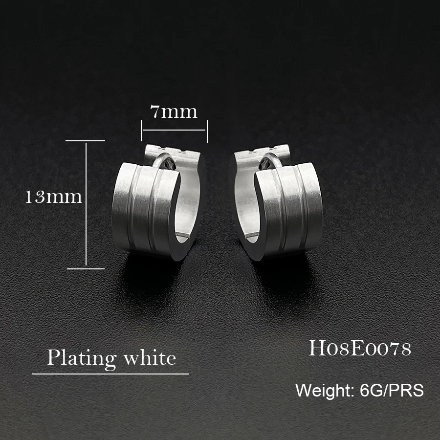 Гипоаллергенные серьги из титановой стали 1 пара