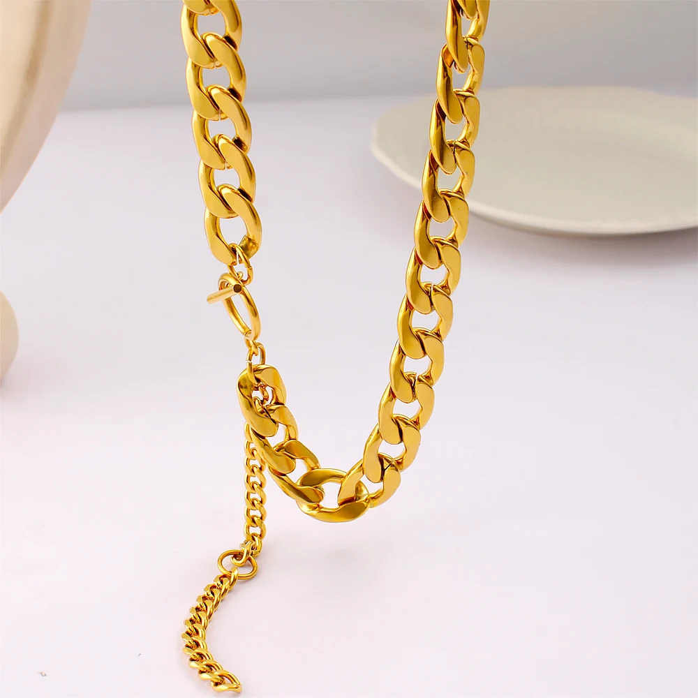 USENSET очаровательное женское массивное широкое тяжелое колье-чокер из