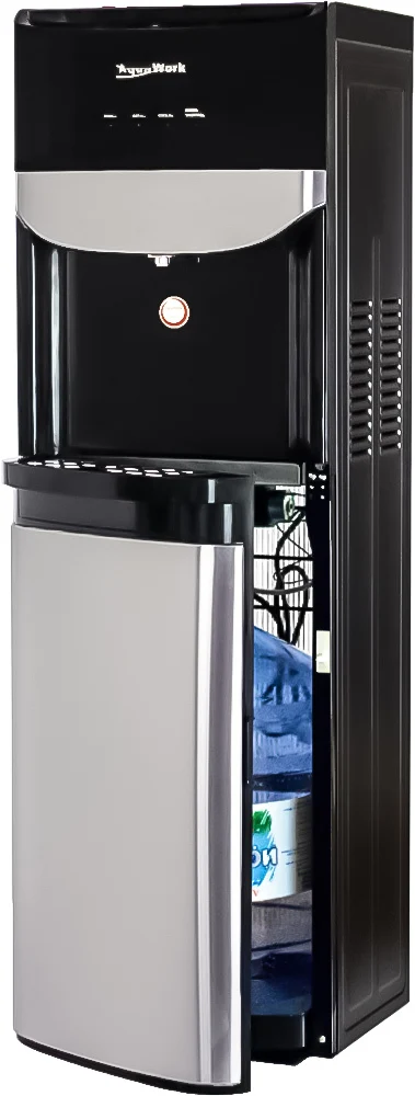 Кулер для воды Aqua Work R71T черный с нижней загрузкой бутыли компрессорный