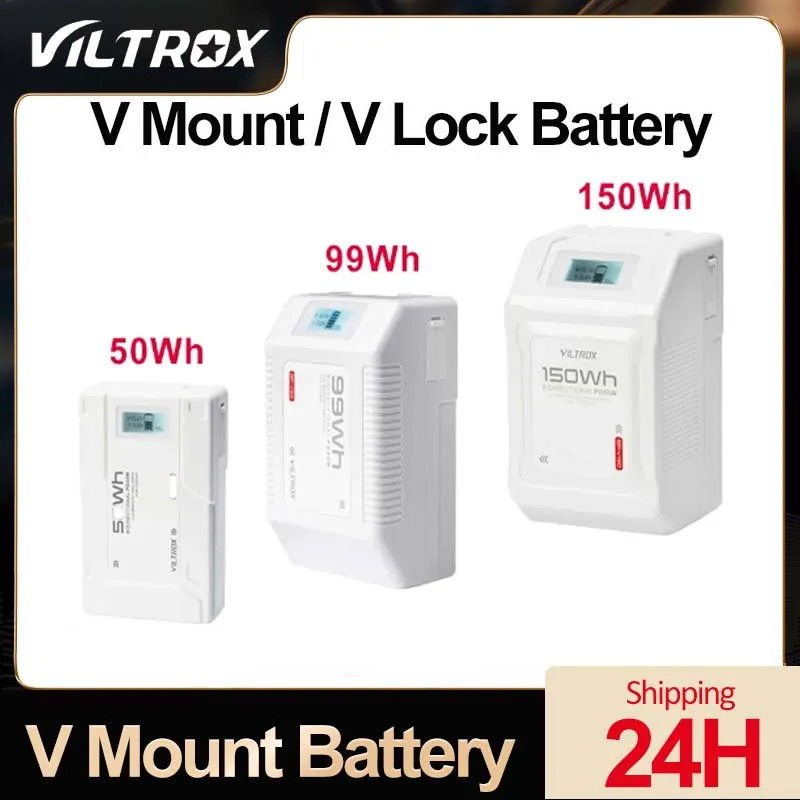 VILTROX BP-V50 BP-V99 BP-V150 Аккумулятор с креплением V Портативный аккумулятор большой