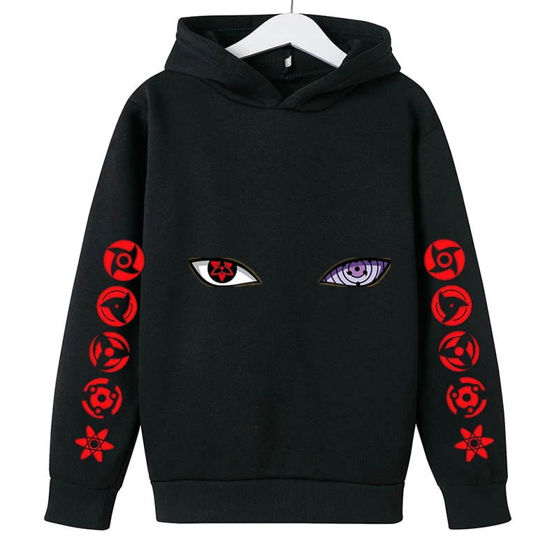 

2021 Naruto-Ninja Akatsuki Sweatshirt Anime Clothing Boys Hoodie Autumn Thin Kids Hoodie Kids Jogging Clothes Teen Hoodie