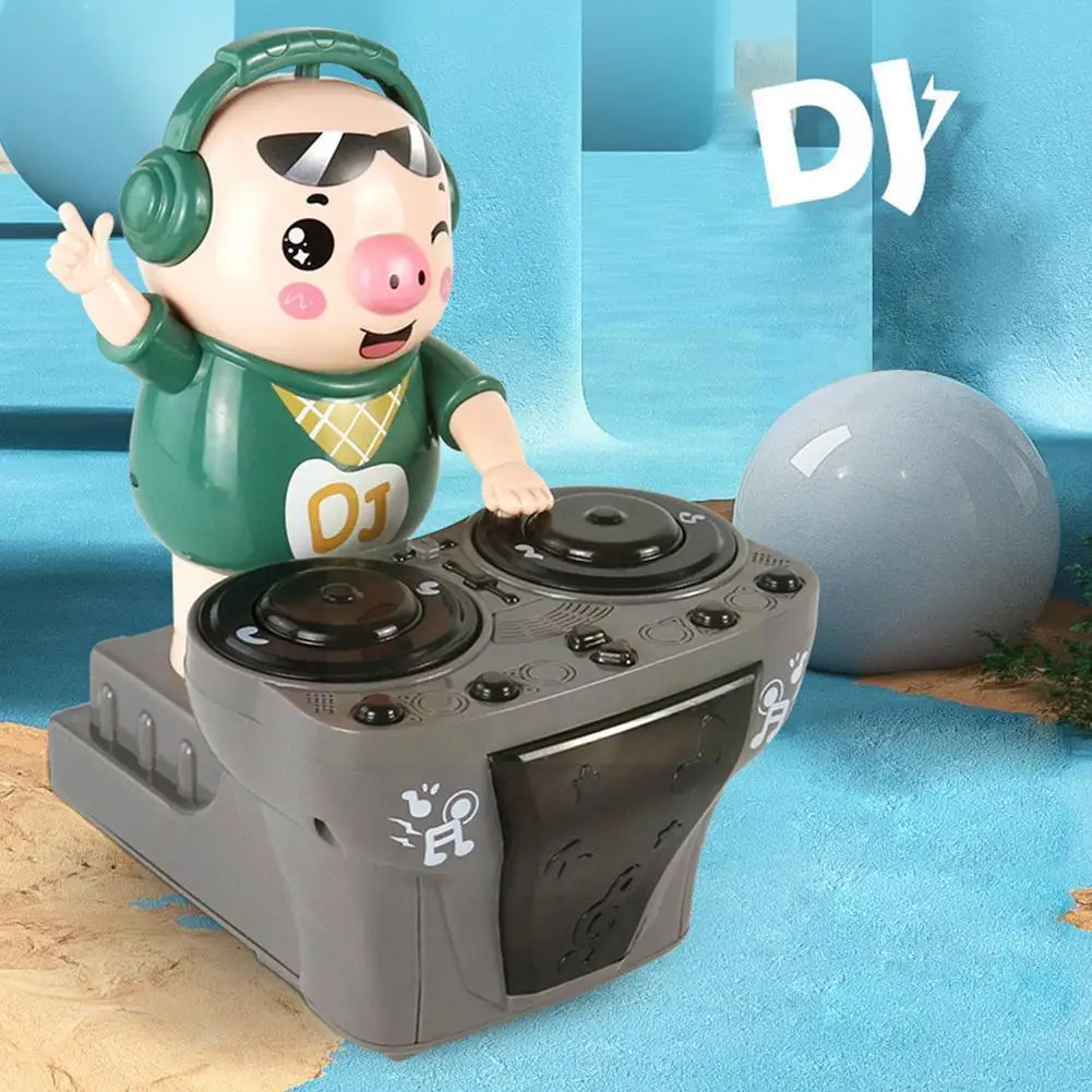 

Electric Music Dancing Pig Toy Rock Light Musical Party Light Dj Station Dynamic Pig Pig Swing Music Little Toys Dj Novelty S4x9