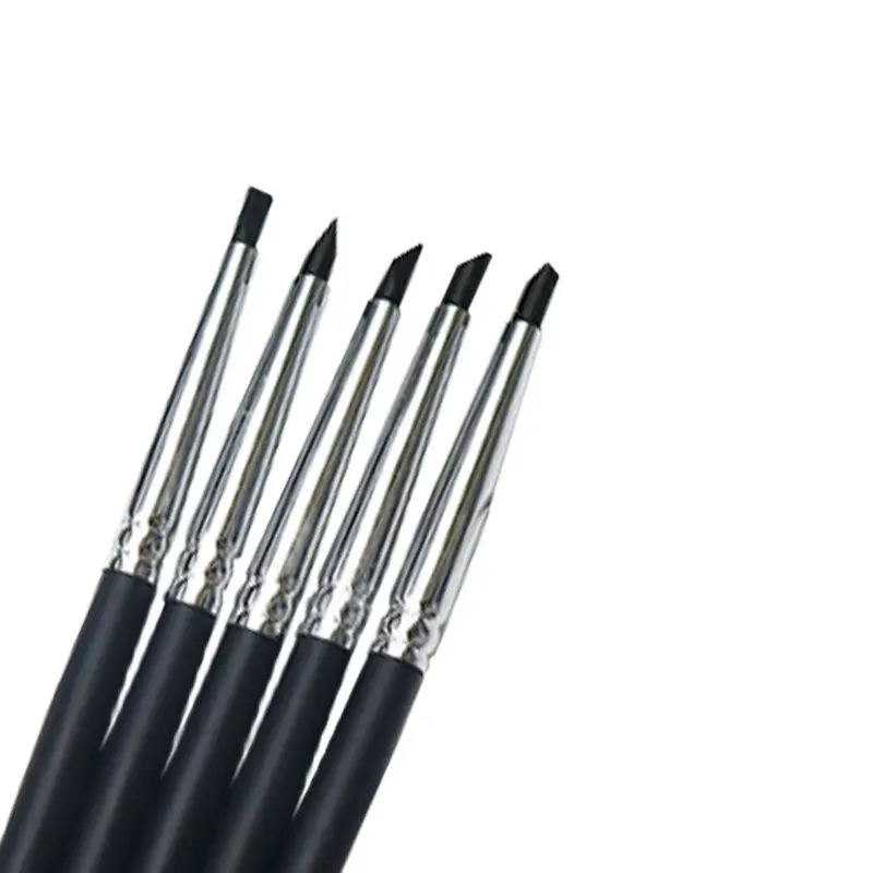 

5Pcs Dental Silicone Brush Pen Adhesive Composite Resin Cement Porcelain Black