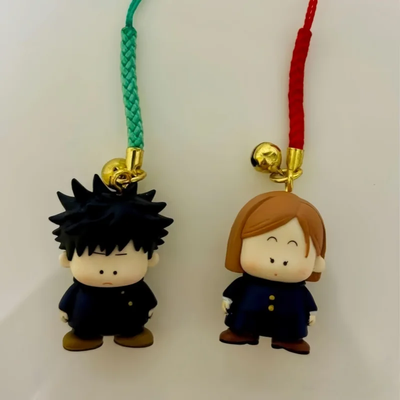 Фото Jujutsu Kaisen Anmie Фигурка Itadori Yuji Gojo Satoru Сумка Брелок Модель Игрушки Гашапон Персонаж Колокольчик Орнамент Сюрприз Рождественский Подарок №5