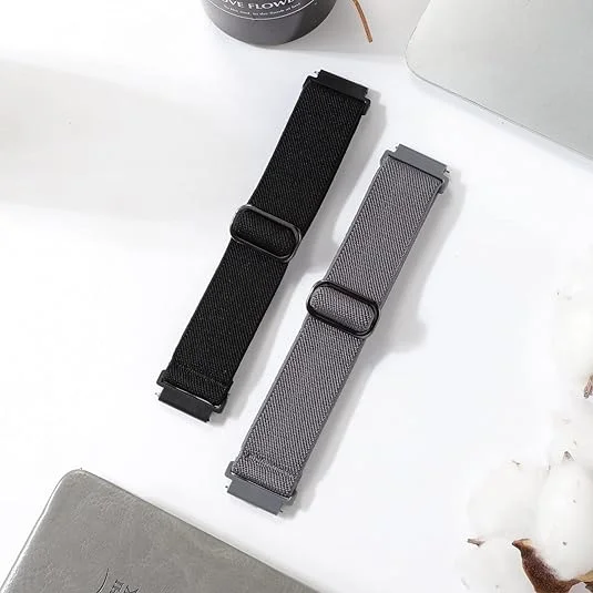 Фото Ремешки для часов 22 мм для Realme Watch 5/S2, регулируемый нейлоновый эластичный сменный браслет correa Realme Watch 2/3/S/3 2 S pro Band №2