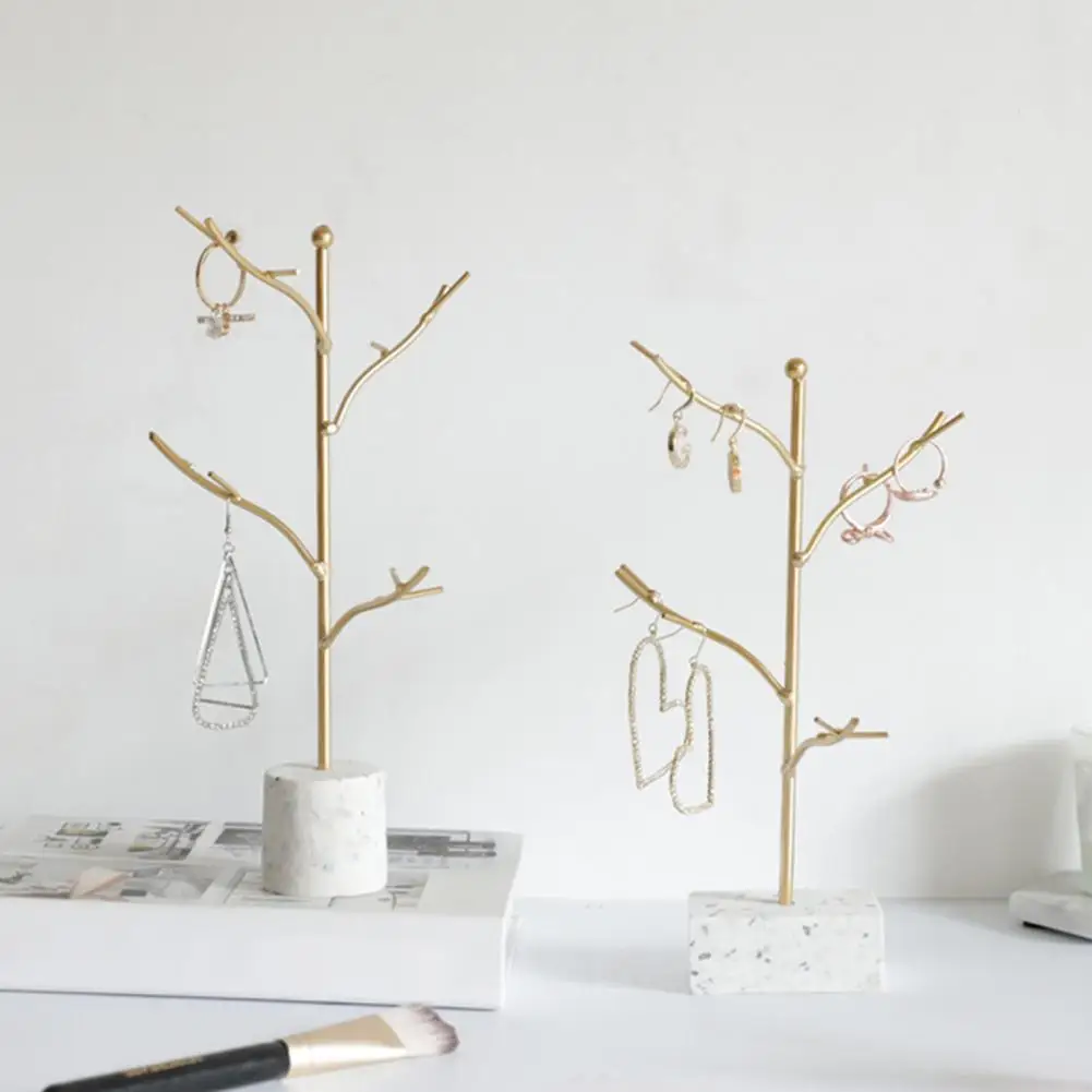 

Nordic Simple Light Luxury Earrings Necklace Ring Jewelry Display Decor Storage Rack Stand Holder