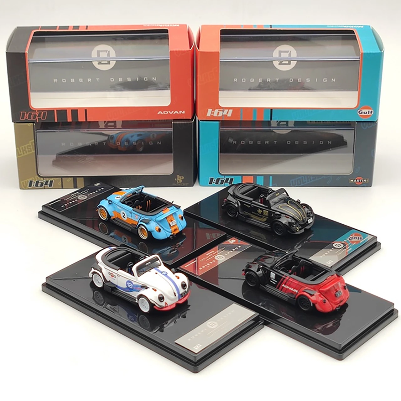 

Модель автомобиля Inspire 1:64, модель автомобиля RWB Beetle Roadster, литье под давлением, демонстрация автомобиля, коллекционные подарки