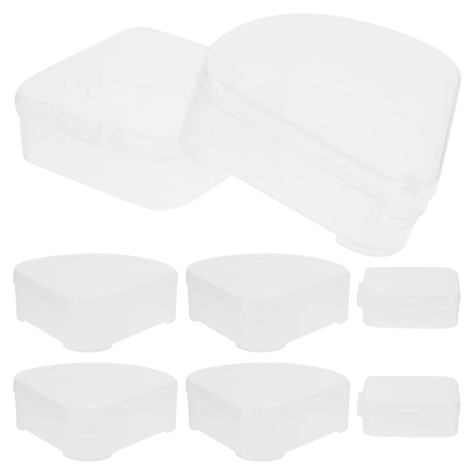 

Makeup Puff Storage Organizer Accessories Sponge Holder Small Square Powder Case Triangular