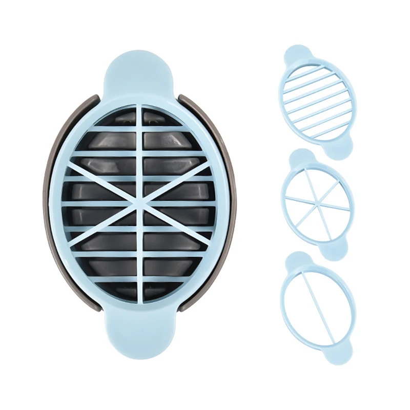 

1PC Three-in-one Egg Cutter Fruit Vegetable Cutting Egg Slicers ABS Plastic