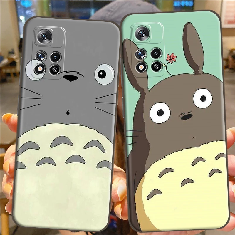 

Japan Anime Totoro Miyazaki Phone Case For Xiaomi 11T Pro Redmi Note 10 9 Pro 5G 9S 10S POCO F3 X3 M3 GT Pro X3 NFC Carcasa