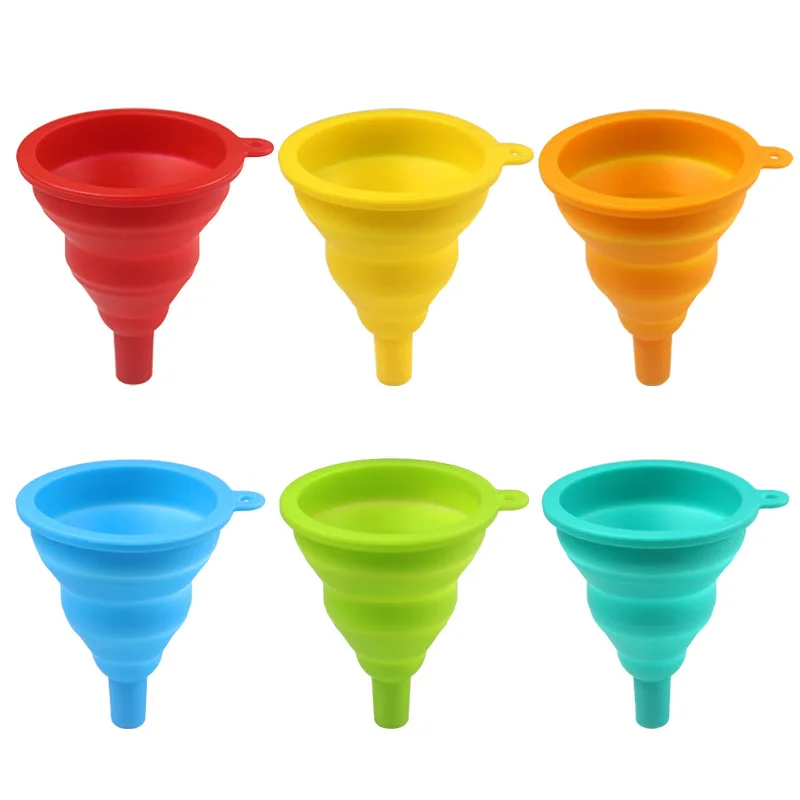 

Universal Car Engine Funnel Silicone Liquid Funnel Washer Fluid Change Foldable Portable Auto Engine Oil Petrol Change Funnel