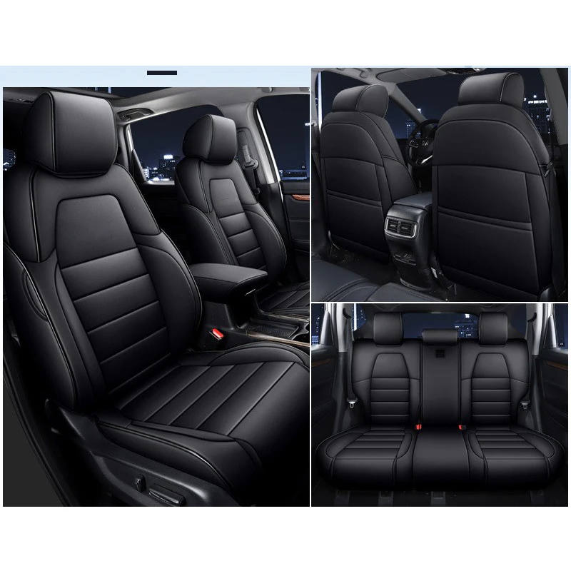 

Полный комплект чехлов на автомобильные сиденья для Honda CRV 2017 2018 2019 2020, Кожаные чехлы на сиденья с объемным рисунком, защитная подушка