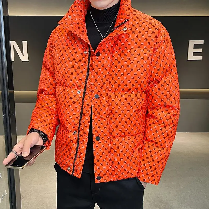 Top Grade Luxur Men's  Thick （Winter)  Down Jacket 2022 New Men Fashion Harajuku Short Spirt 90%  White Duck Down Coats