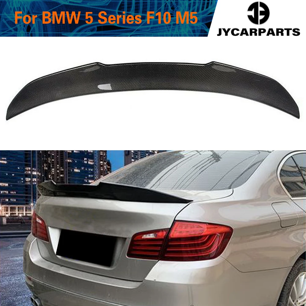 

Спойлер для багажника из углеродного волокна, крыло для BMW 5 серии F10 F18 2010 - 2017 годов, крышка для багажника из углеродного волокна