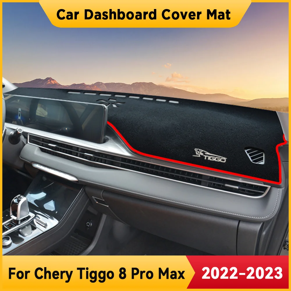 

Коврик для приборной панели автомобиля Chery Tiggo 8 Pro Max 2022 2023, нескользящая Солнцезащитная Подушка, защитный коврик, аксессуары для приборной п...