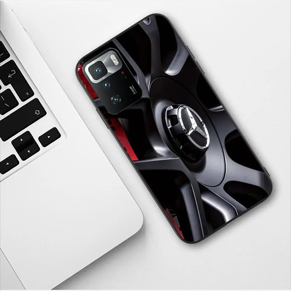 Mercedes Benz Wheels Phone Case for Redmi 9 9A 7A 10 8A 10A 8 Note 11 10S 7 11S Plus POCO X3 Pro Luxury Design New Fashion Cover