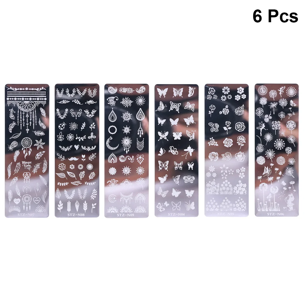 

Nail Plate Stamping Stamps Printing Image Plates Templates Pattern Flora Manicurebeauty Stamp Stencil Stamper Kit