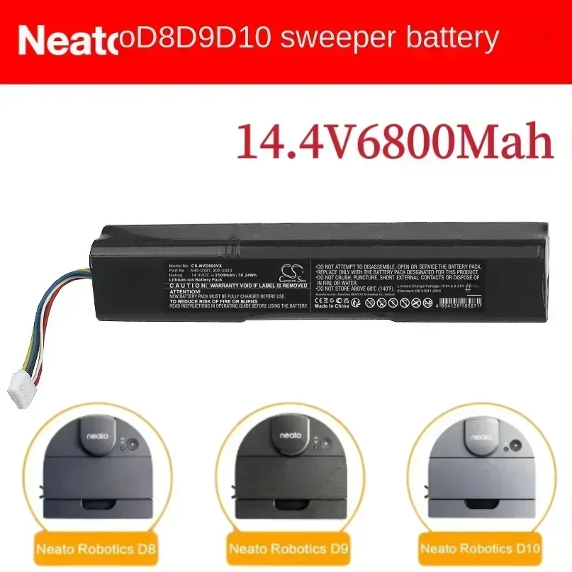 Литиевая батарея 14 4 В/6800 мАч для робота Lito Neato D8 D9 D10