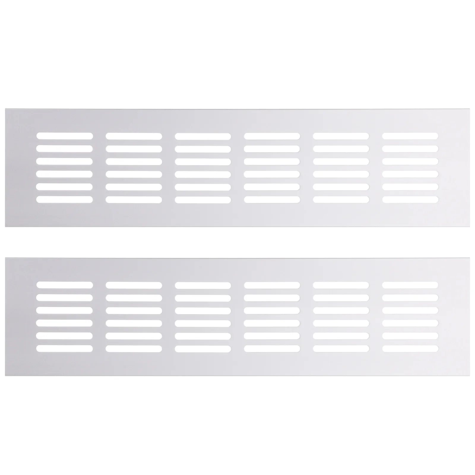 

2 Pcs Cabinet Vent Covers Rectangle Mesh Rectangular Kitchen Cabinets Black Floor