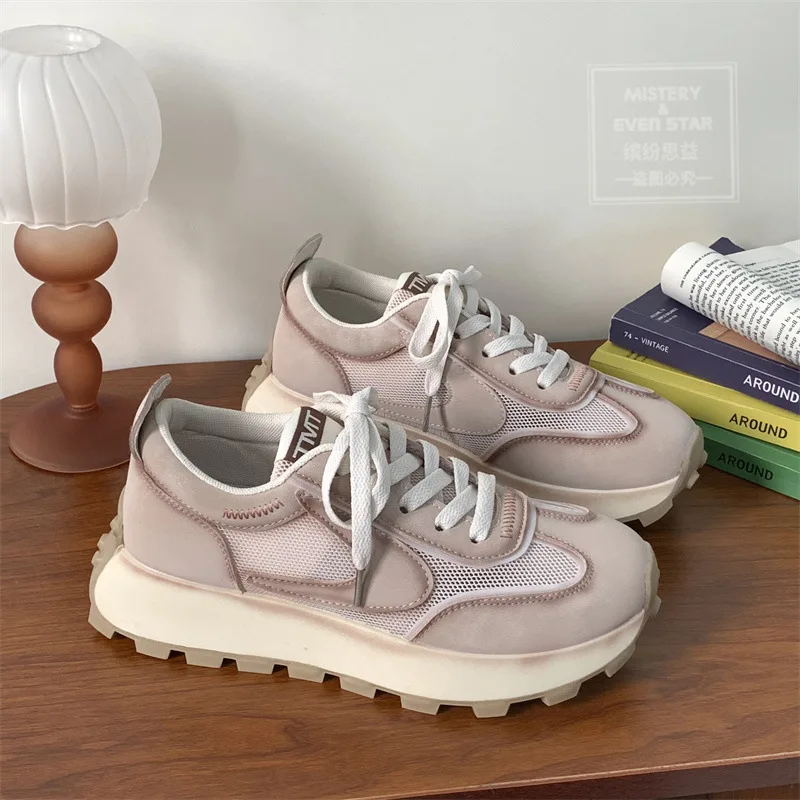 Running shoes women's new breathable, soft non-slip high quality sneakers, mesh breathable high stretch casual shoes