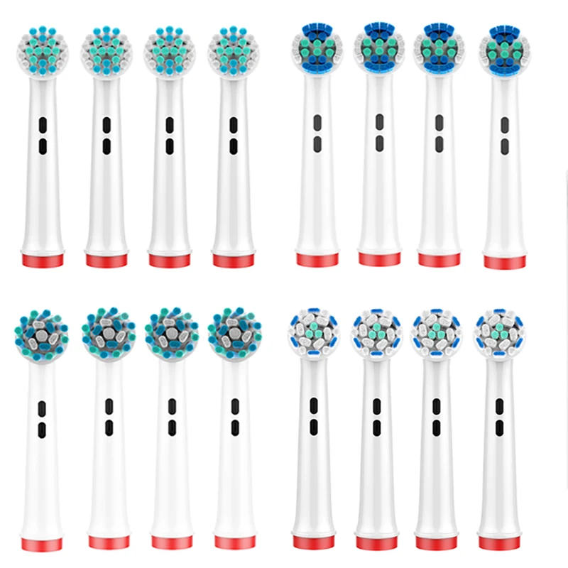 

4/8/16 PCS 3D Whitening Electric Toothbrush Replacement Brush Heads Refill For Oral B Brau Sonic Toothbrush Heads Wholesale
