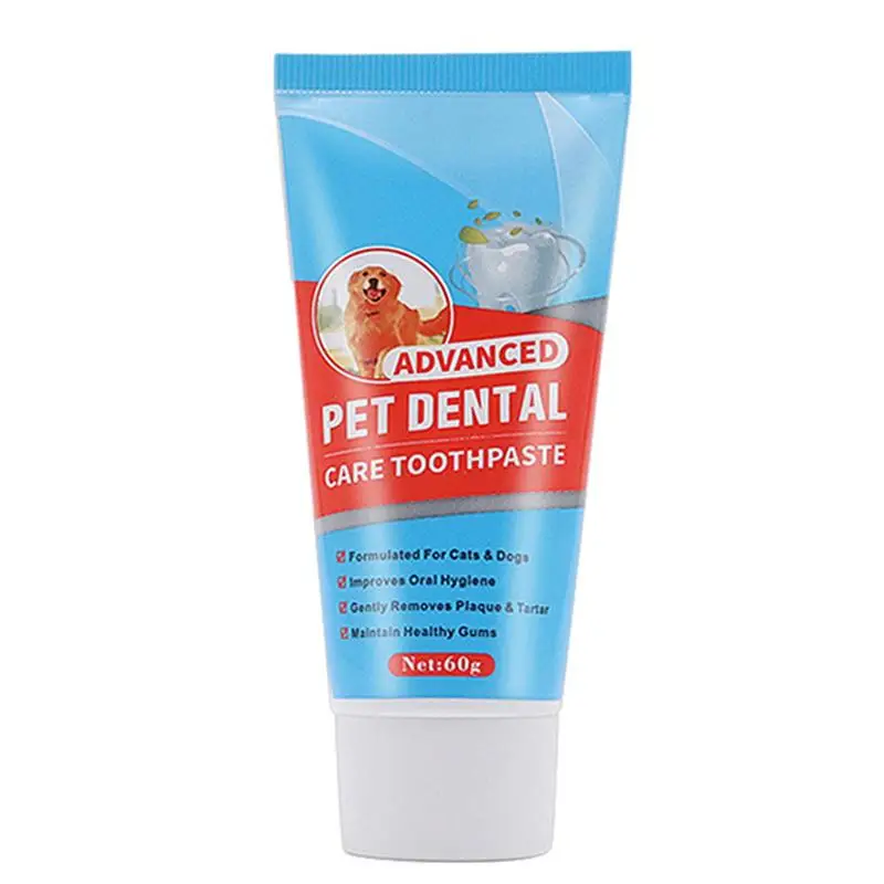 

Cat Toothpaste 60g Pet Teeth Cleaning Toothpaste Breath Freshener Convenient And Safe Cat Oral Care Toothpaste For Pets And