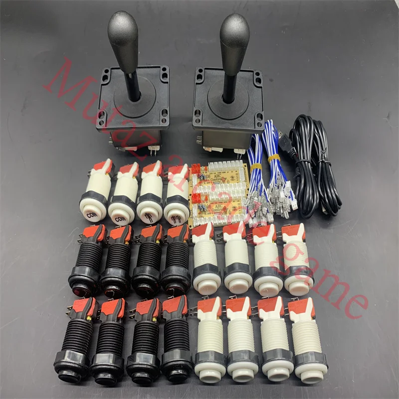 

1 игрок ретро аркадная игра Raspberry Pi копия SANWA Джойстик набор «сделай сам» USB плата Нулевая задержка кодировщик к ПК 30 мм 24 мм Кнопка