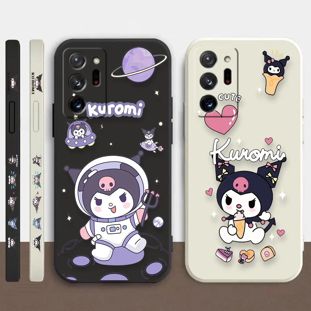 

Case For Samsung A50 A30 A10 A14 Note 20 10 9 M32 M22 M12 M32 A50S A20 Pro Plus Lite Ultra 4G 5G Case Cartoon K-Kuromi Art