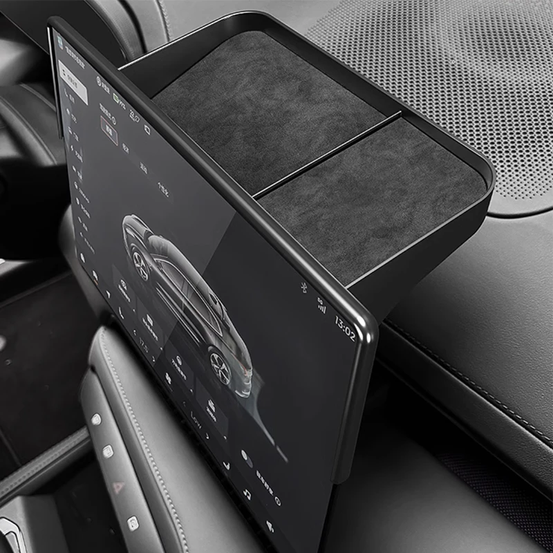 Центральная консоль для Zeekr 001 007 2024 задняя замшевая коробка хранения аксессуары