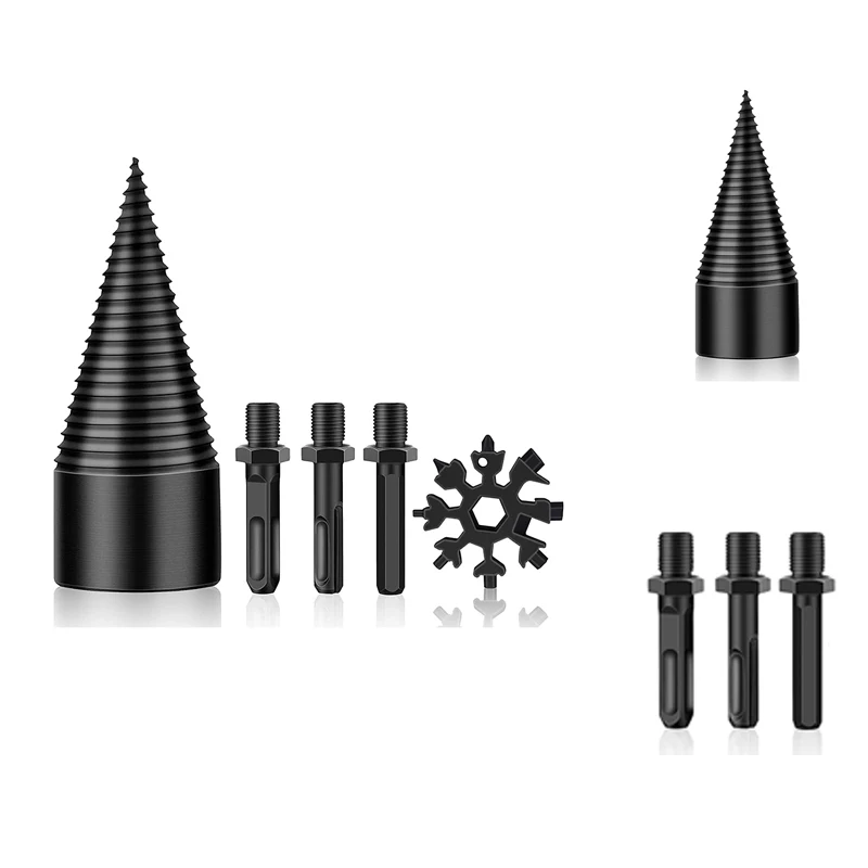 

Сплиттер для древесины, сплиттер для древесины, тяжелый сверлильный станок, конус для древесины, подходит для бытовой электродрели