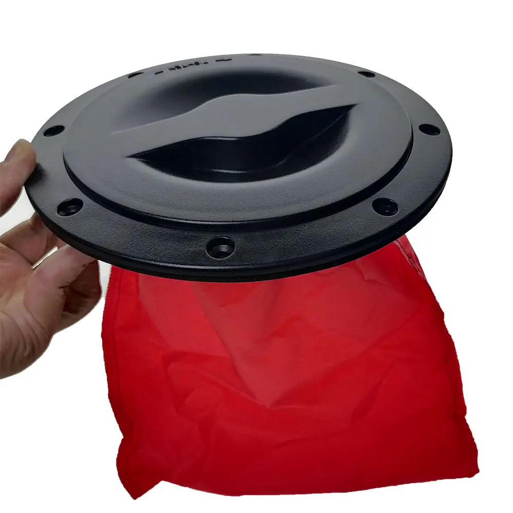 6" Marine Round Hatch Cover Kayak Boat Deck Plate With Storage Bag Brand New