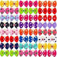 60pcs pet bows dog hair bows for puppy yorkshirk small dogs hair accessories grooming bows rubber bands dog bows pet supplies